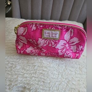 Lilly Pulitzer For  Estee Lauder Pink Floral Women's Bag Like New